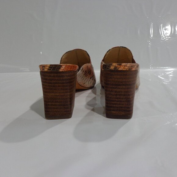 Adrienne Vittadini NORIL Coral Multi Block Heel Mules MSRP $99 Womens Size 7.5M - Picture 5 of 7